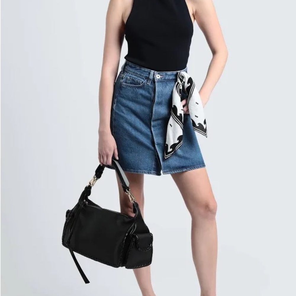 COS Women’s Blue Denim Mini Wrap Skirt